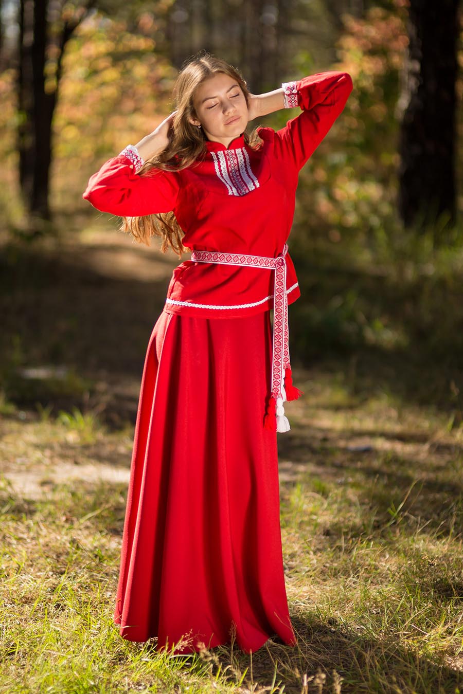 Underwear Women in Slavic costumes in Bata